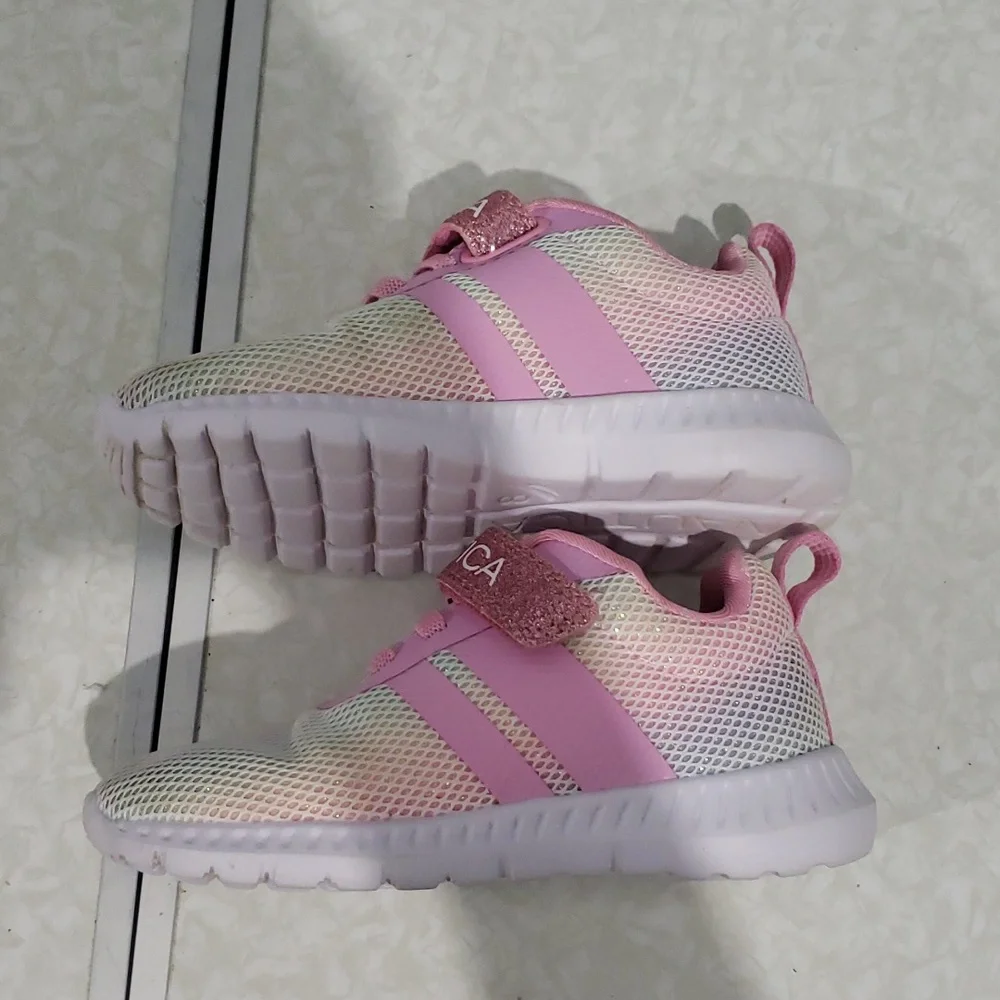 Nautica Pastel Rainbow Towhee Little Girls Sneakers Shoes‎ Sz 8